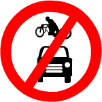 All motor vehicles prohibited